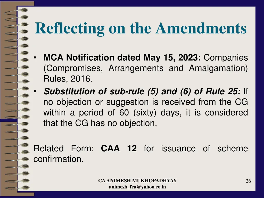 reflecting on the amendments 5