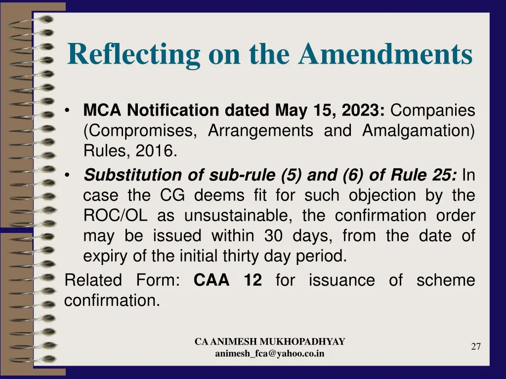 reflecting on the amendments 6