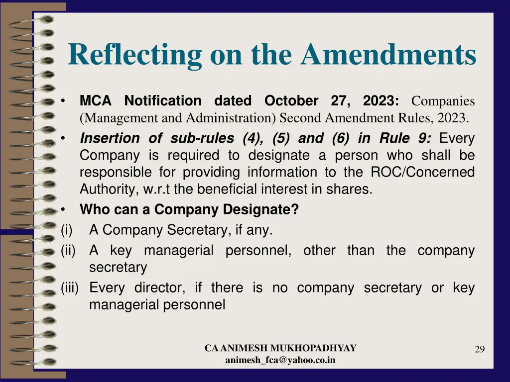 reflecting on the amendments 8