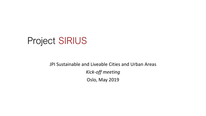 project sirius