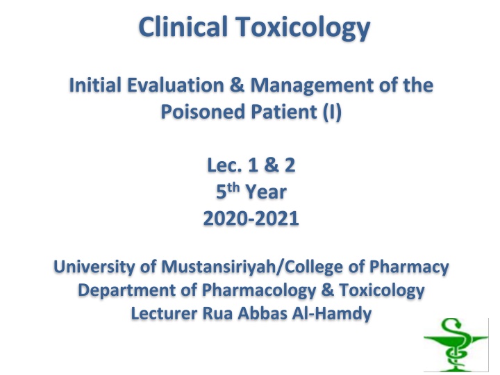 clinical toxicology