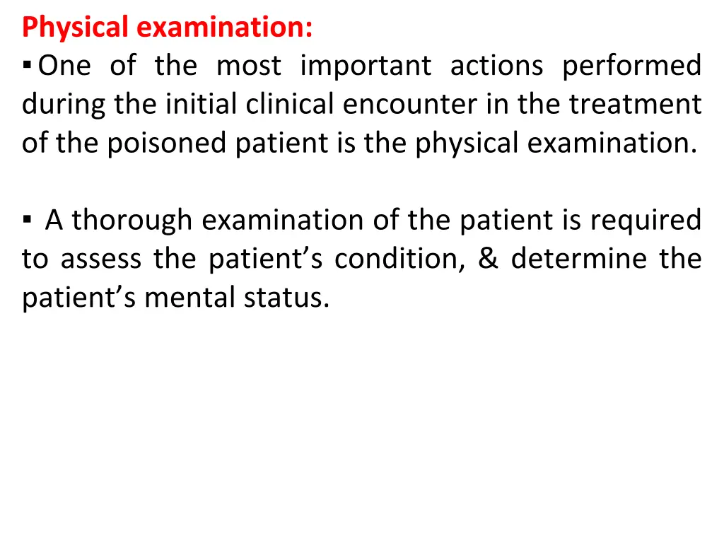 physical examination one of the most important
