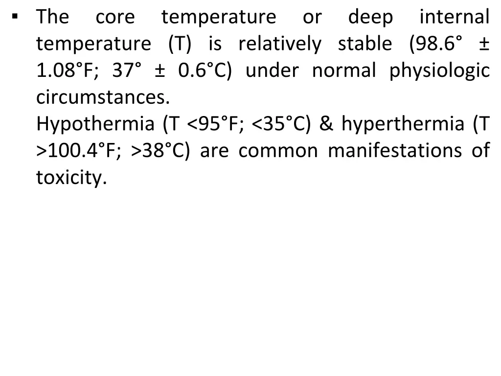 the temperature t is relatively stable