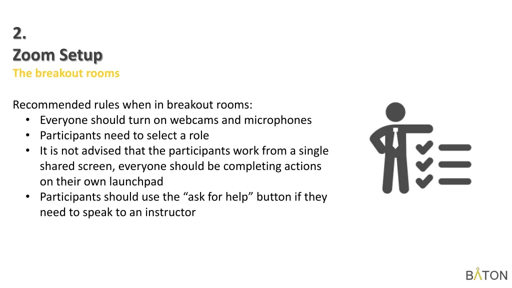 2 zoom setup the breakout rooms