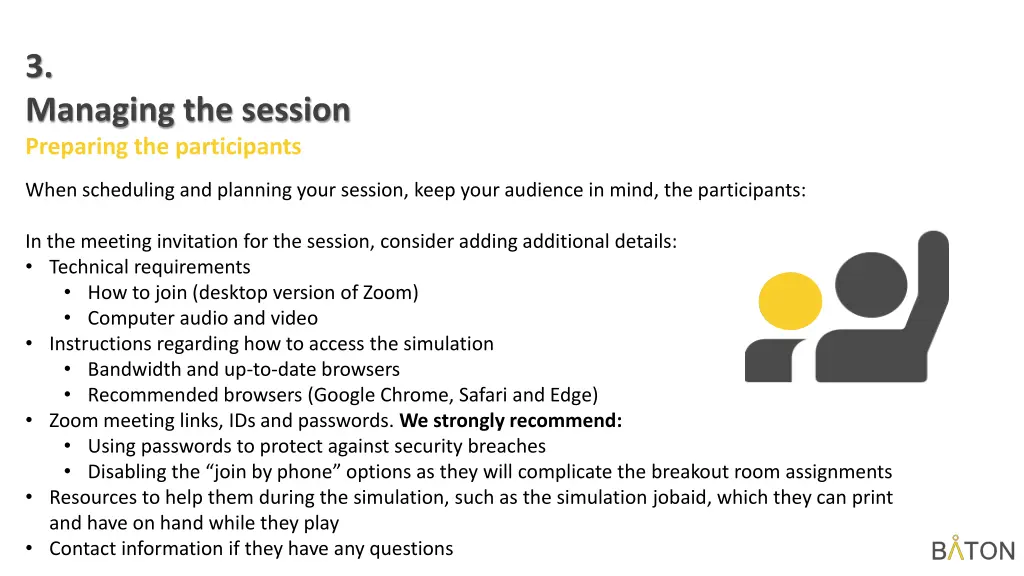 3 managing the session preparing the participants