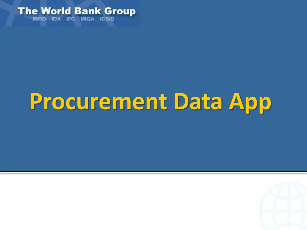 procurement data app