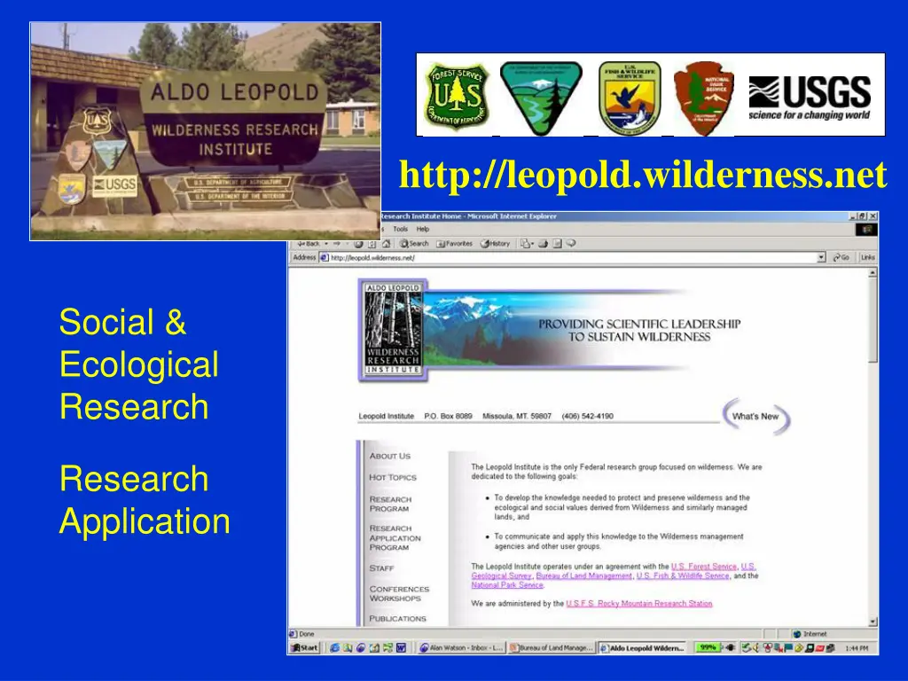 http leopold wilderness net