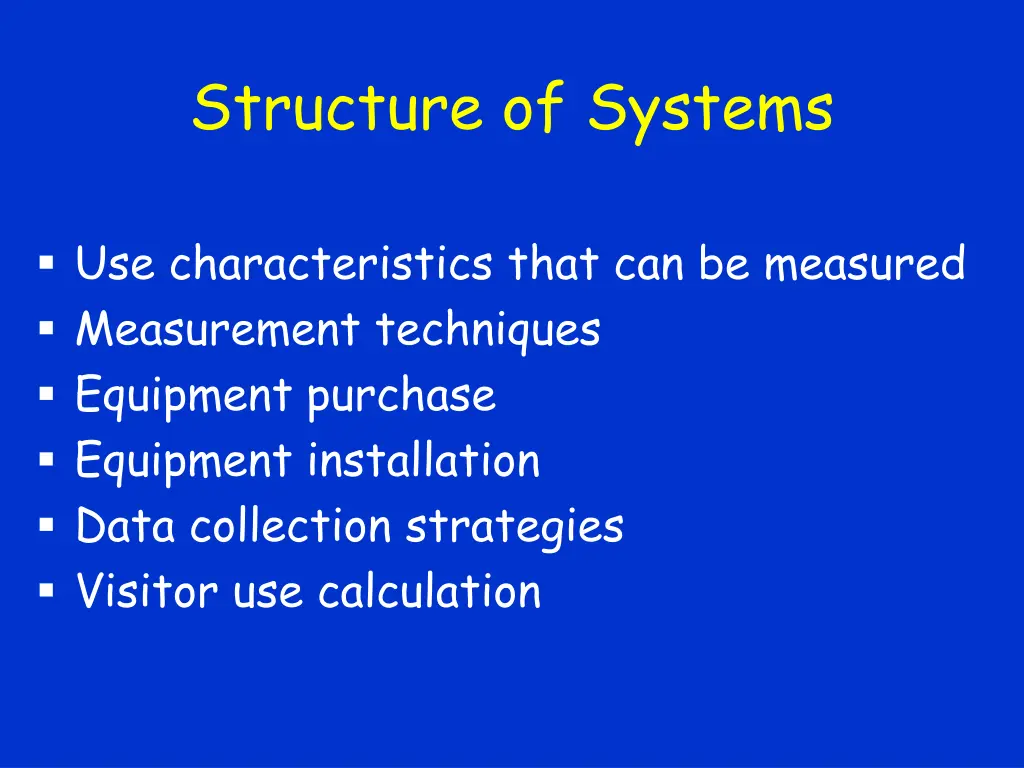 structure of systems