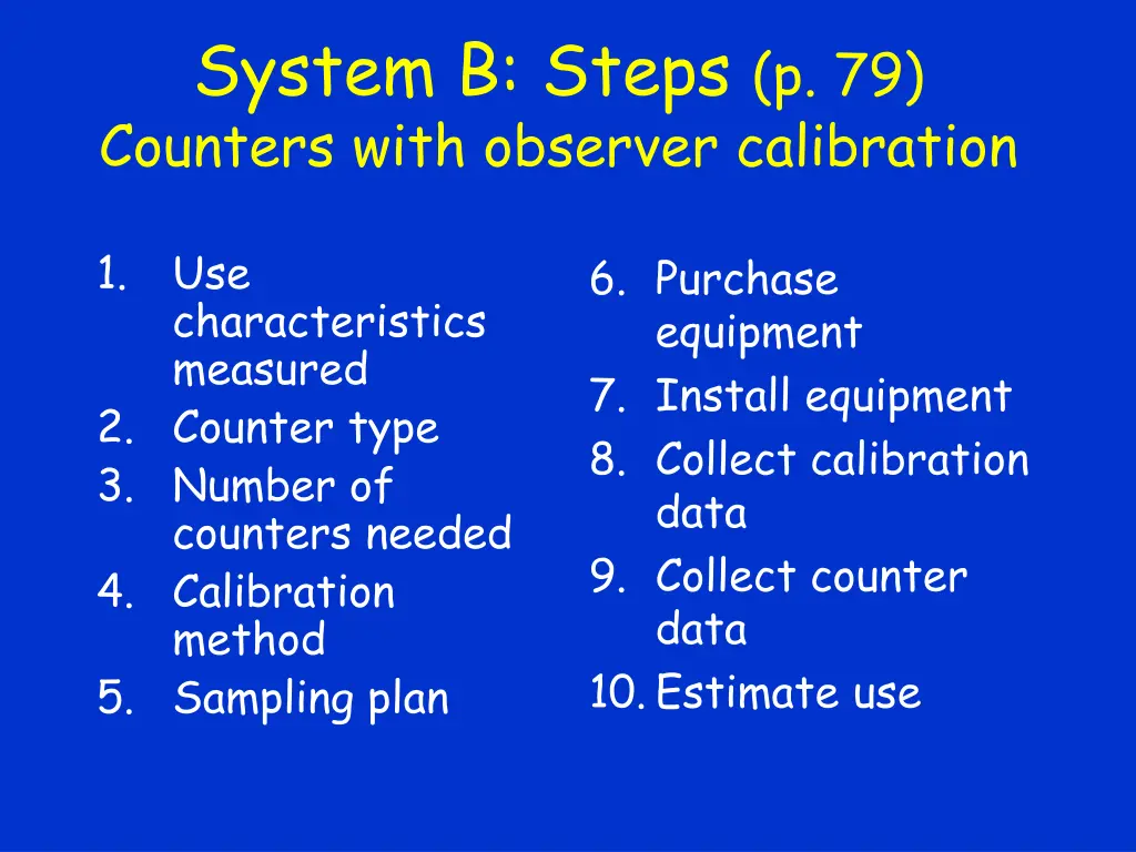 system b steps p 79 counters with observer