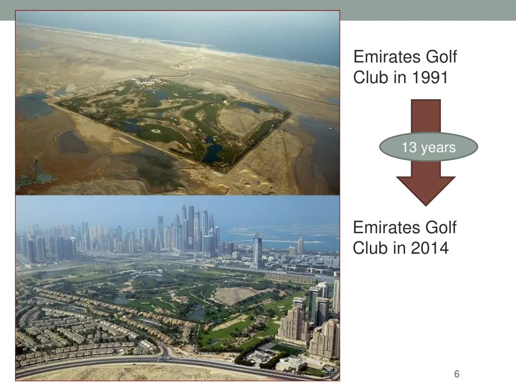 emirates golf club in 1991
