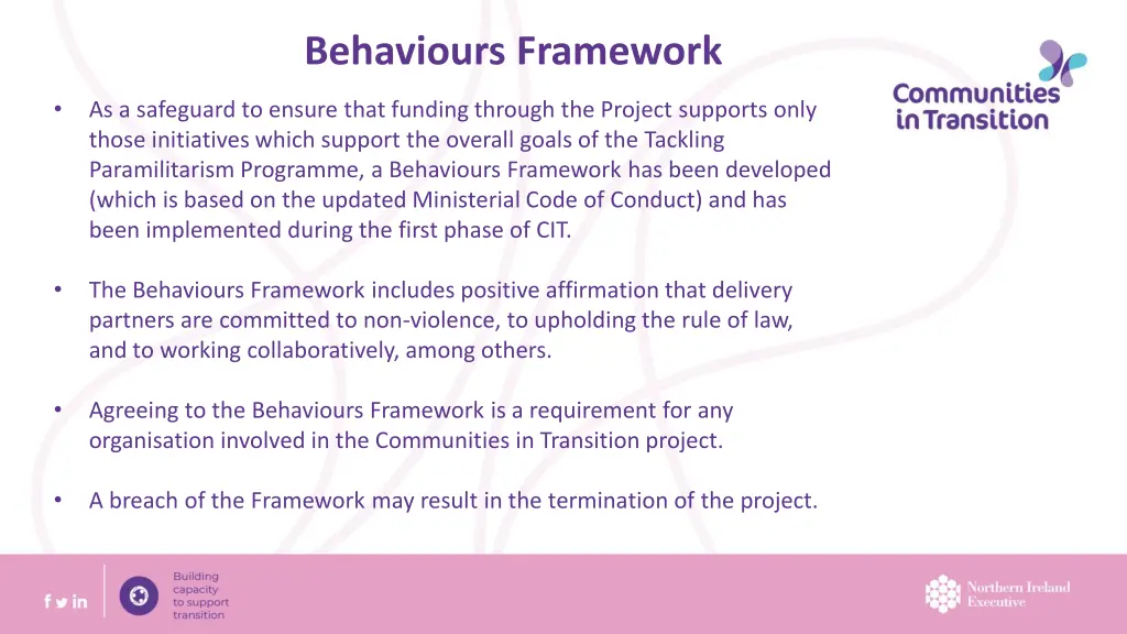 behaviours framework