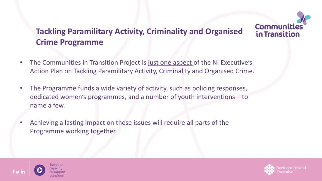 tackling paramilitary activity criminality