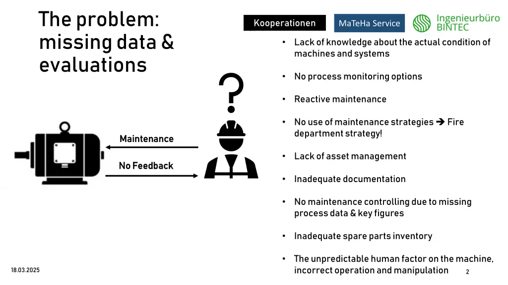 the problem missing data evaluations