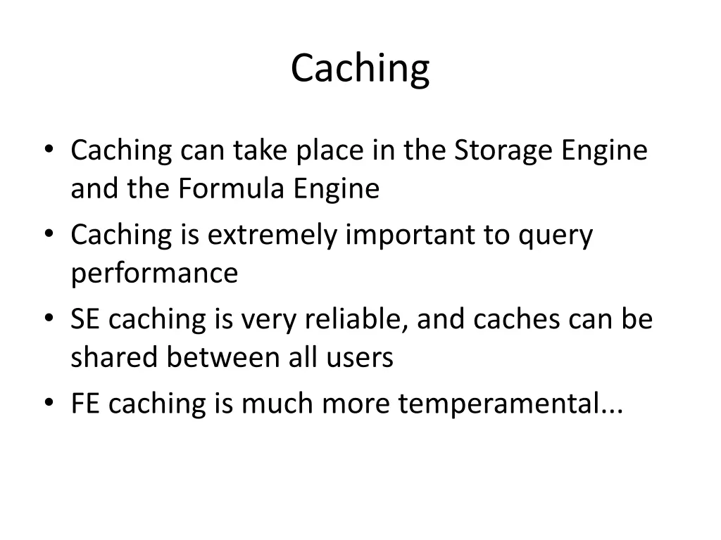 caching