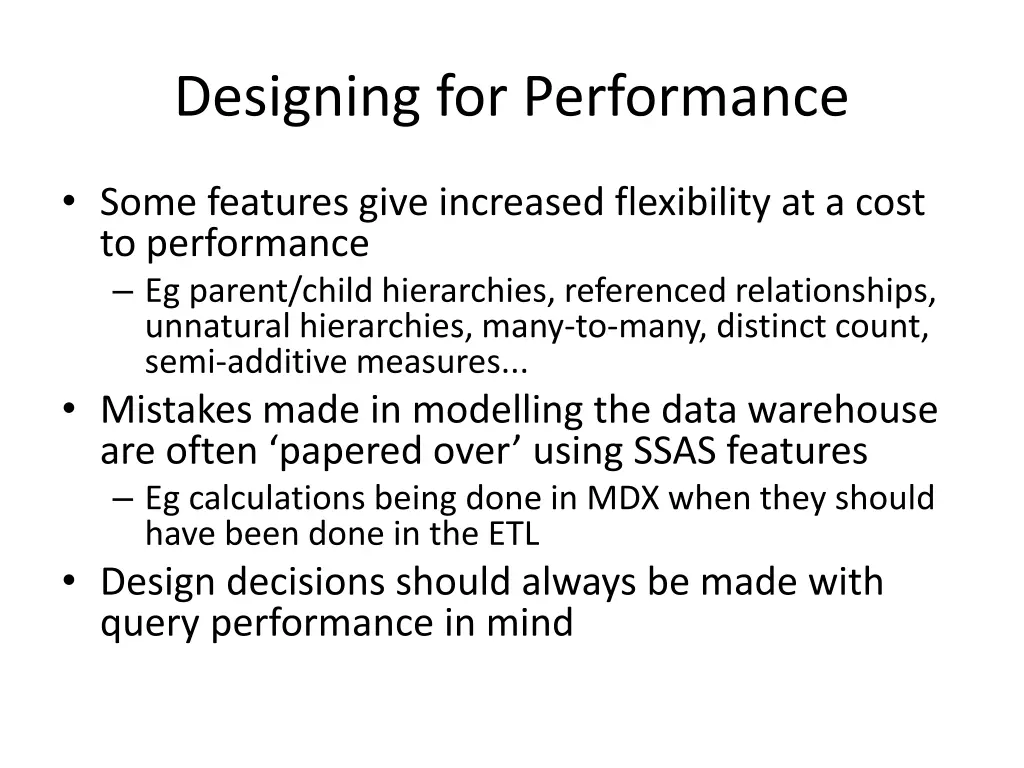 designing for performance
