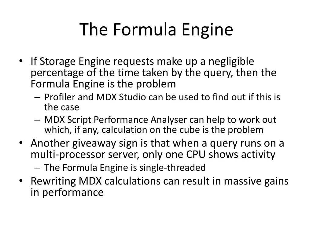 the formula engine