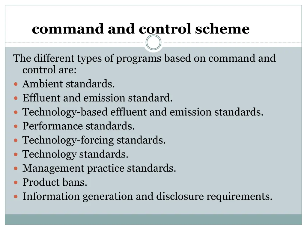command and control scheme