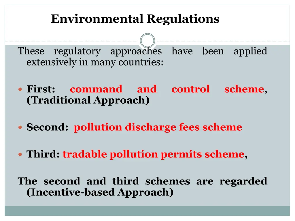 environmental regulations