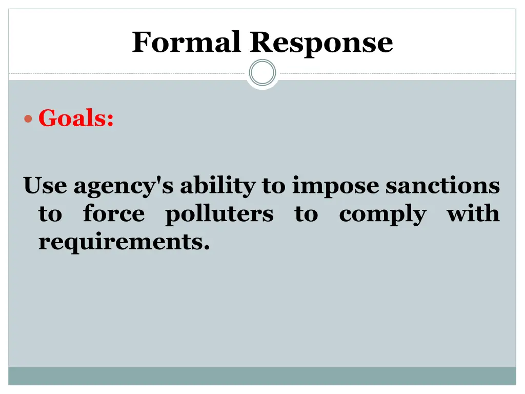formal response 1