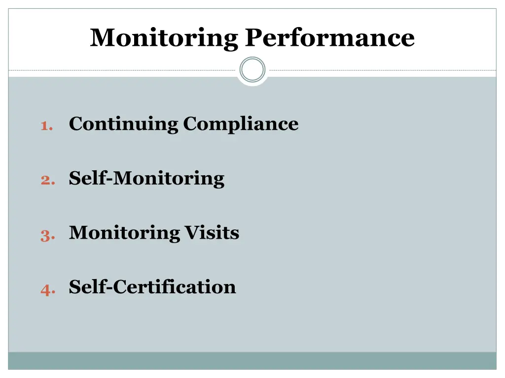 monitoring performance
