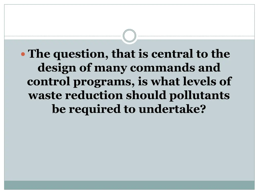 the question that is central to the design