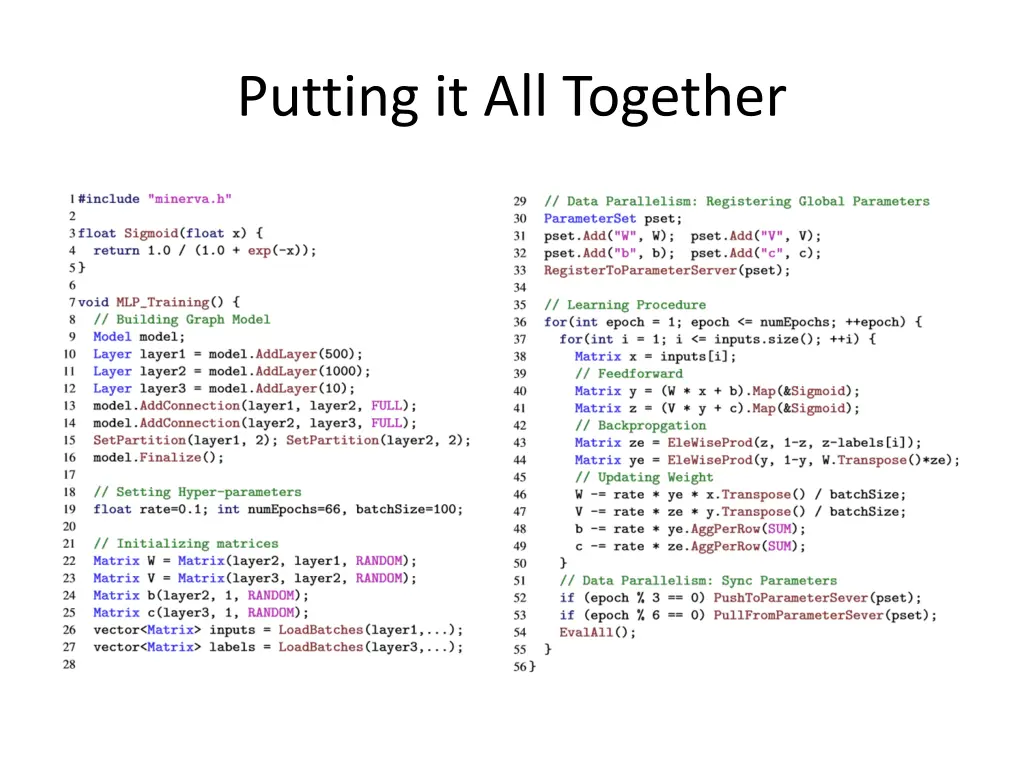 putting it all together