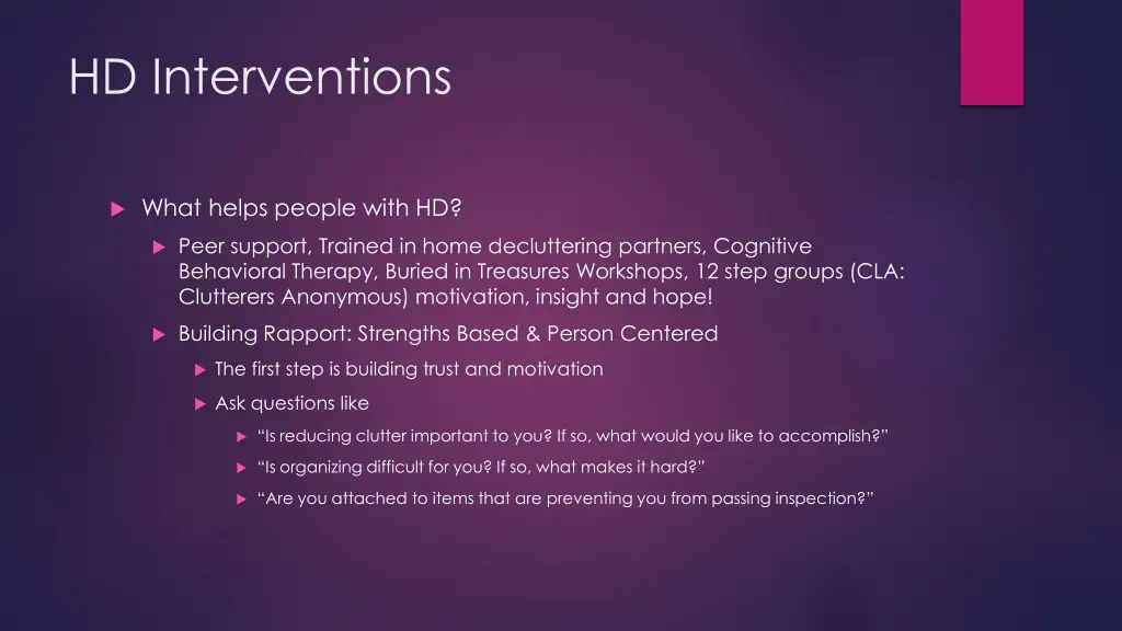 hd interventions