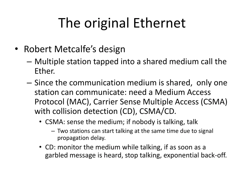 the original ethernet 1