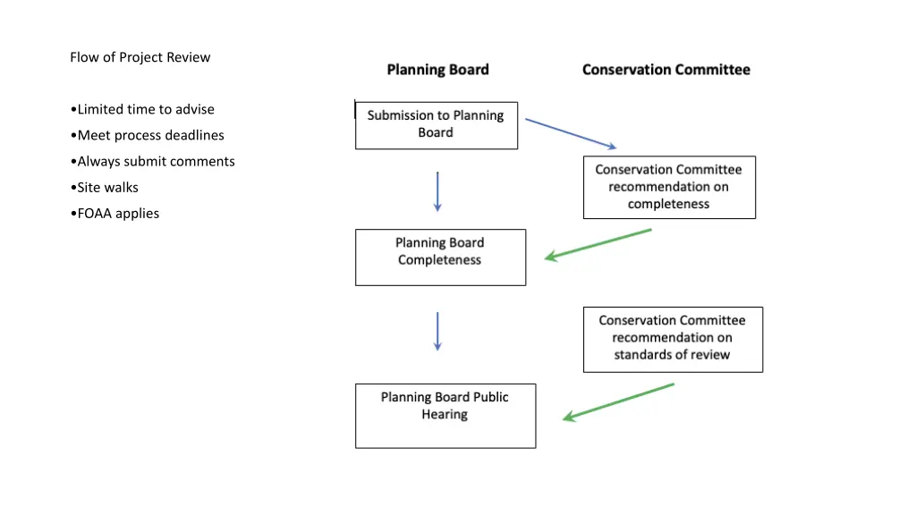 flow of project review