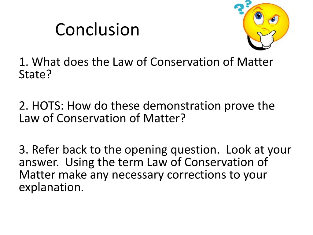 conclusion