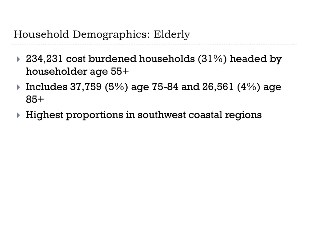 household demographics elderly