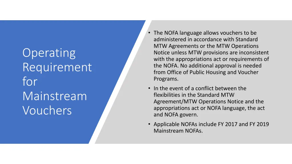 the nofa language allows vouchers 1