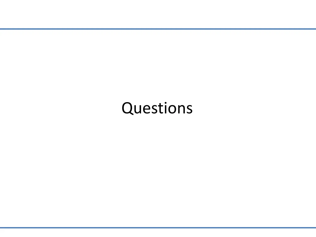 questions