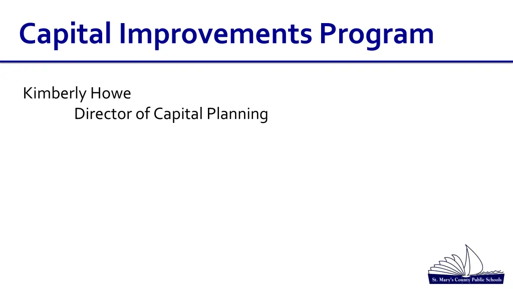 capital improvements program
