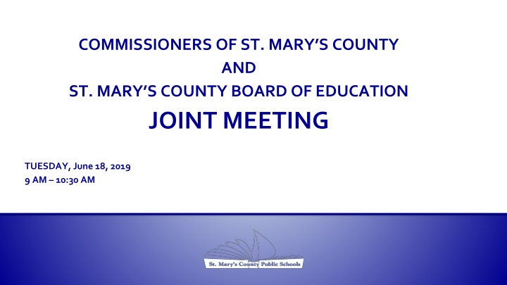 commissioners of st mary s county and st mary