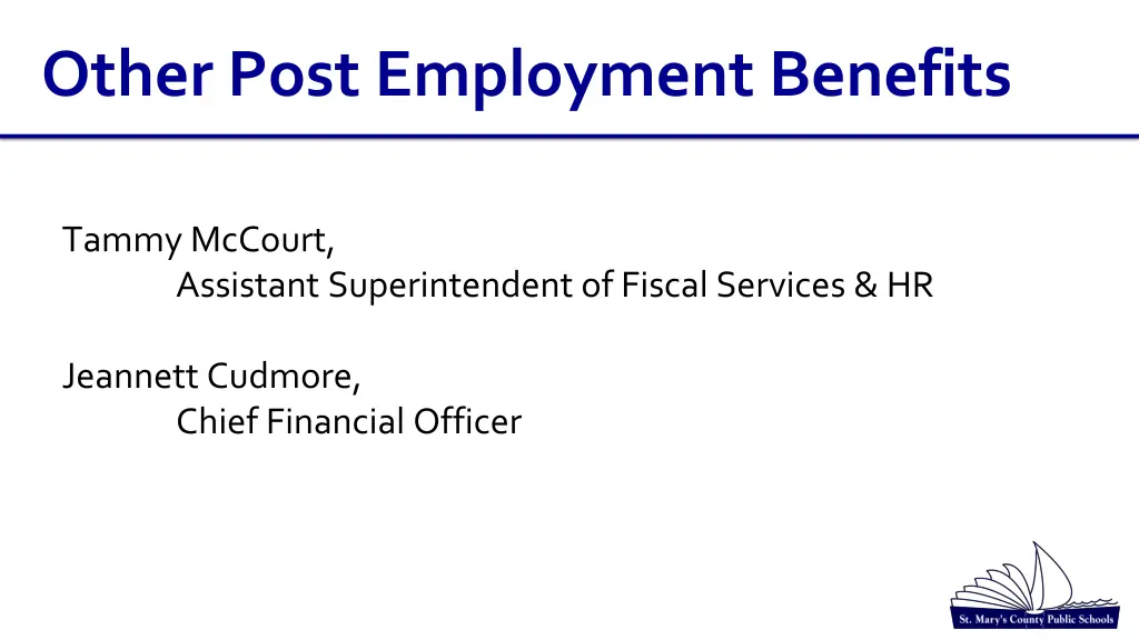 other post employment benefits