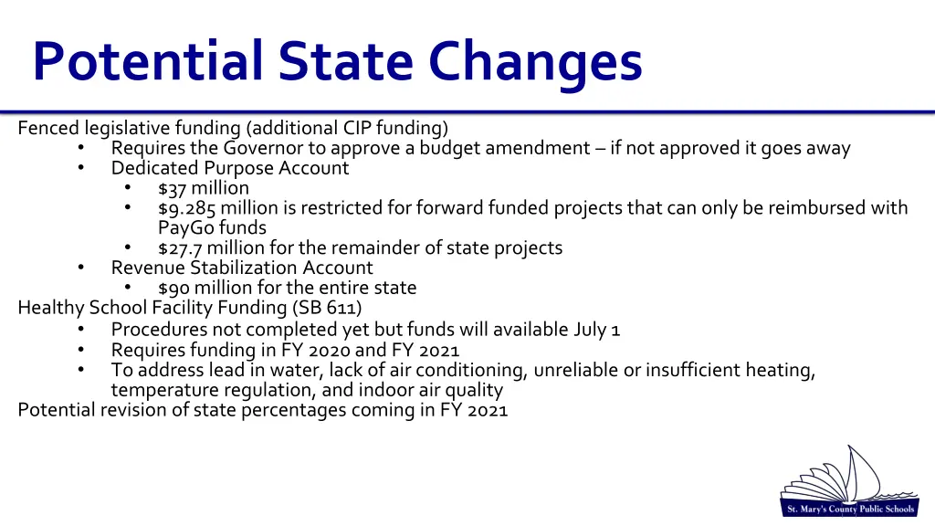 potential state changes 1