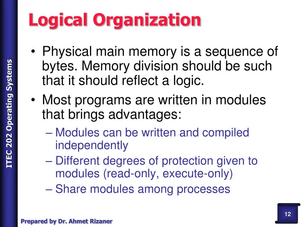 logical organization
