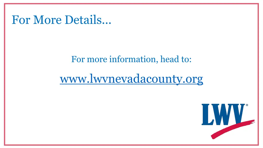 for more details