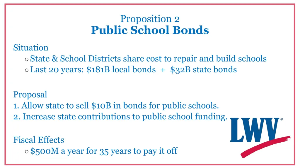 proposition 2 public school bonds