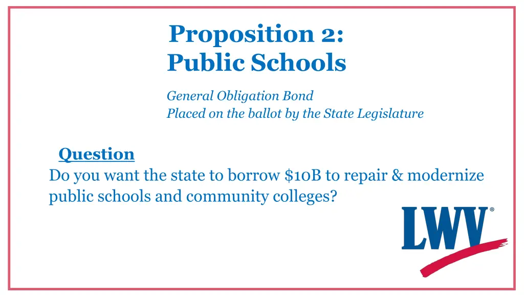 proposition 2 public schools
