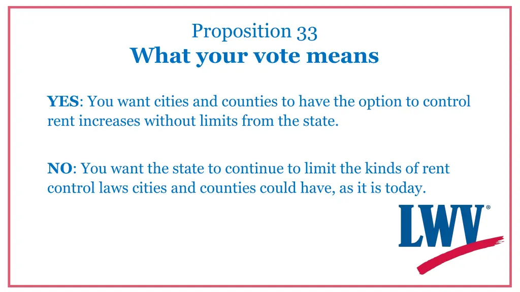 proposition 33 what your vote means