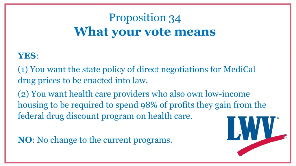 proposition 34 what your vote means