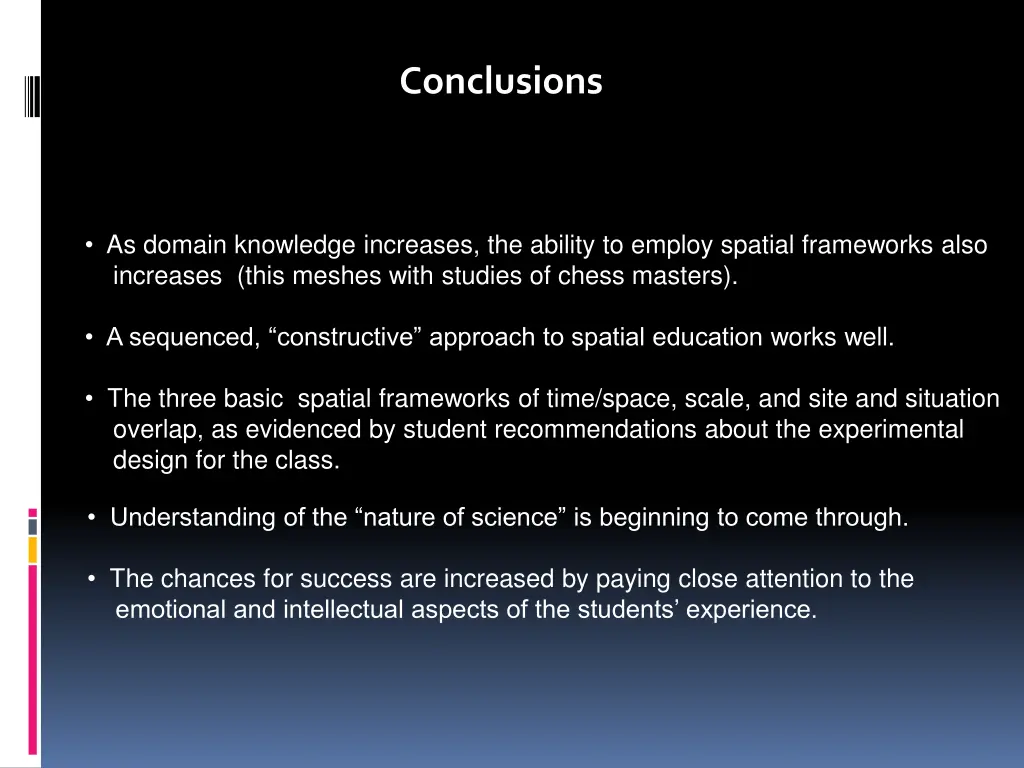 conclusions