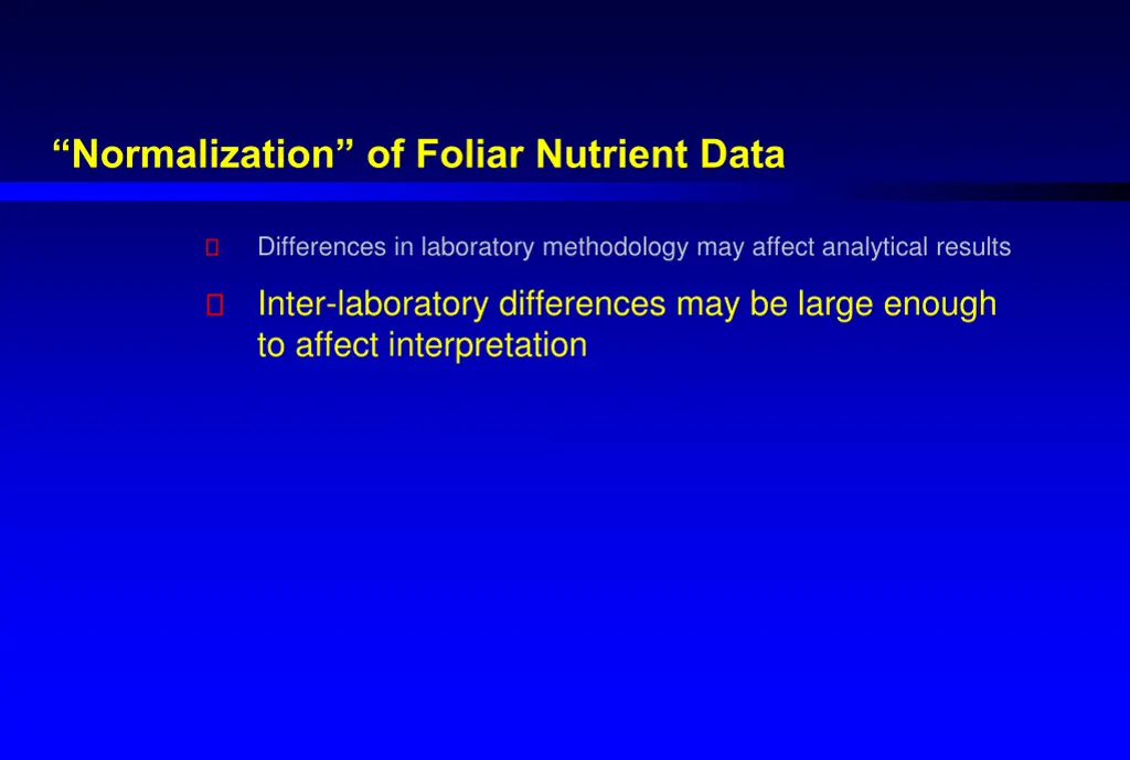 normalization of foliar nutrient data 2