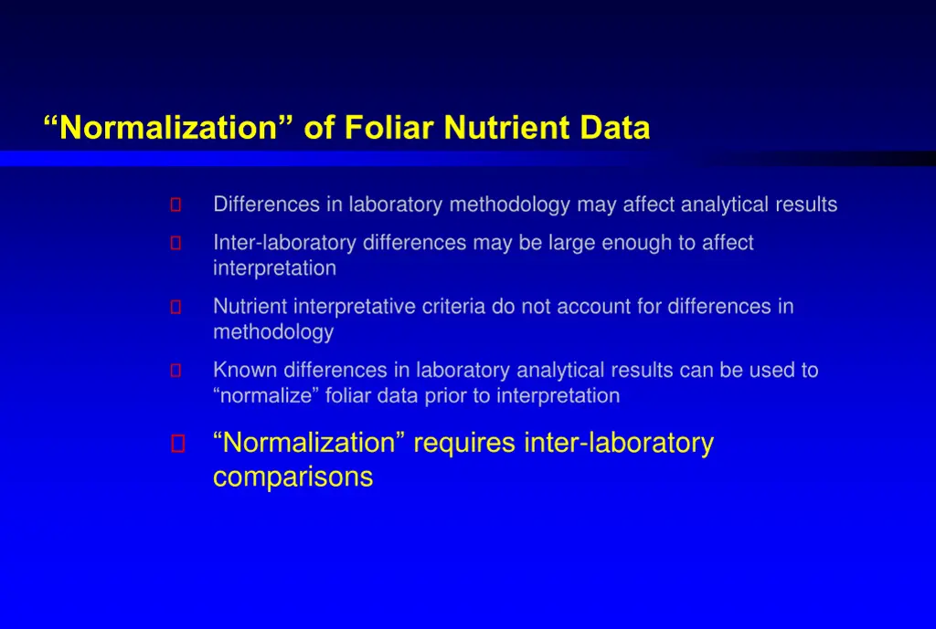 normalization of foliar nutrient data 5