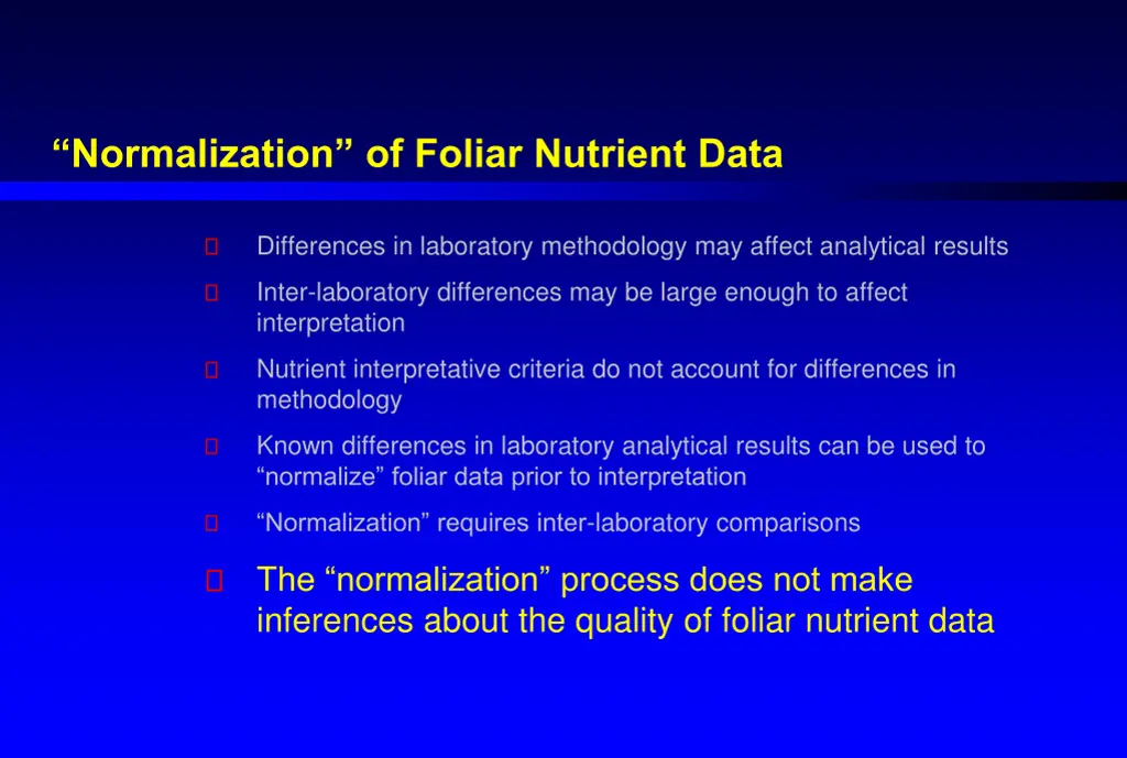 normalization of foliar nutrient data 6