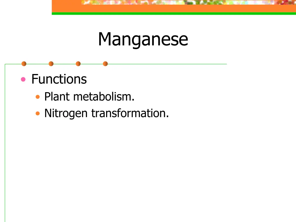 manganese