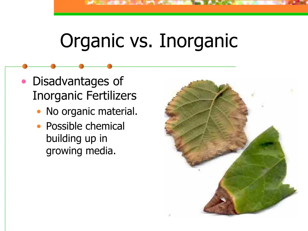 organic vs inorganic 5