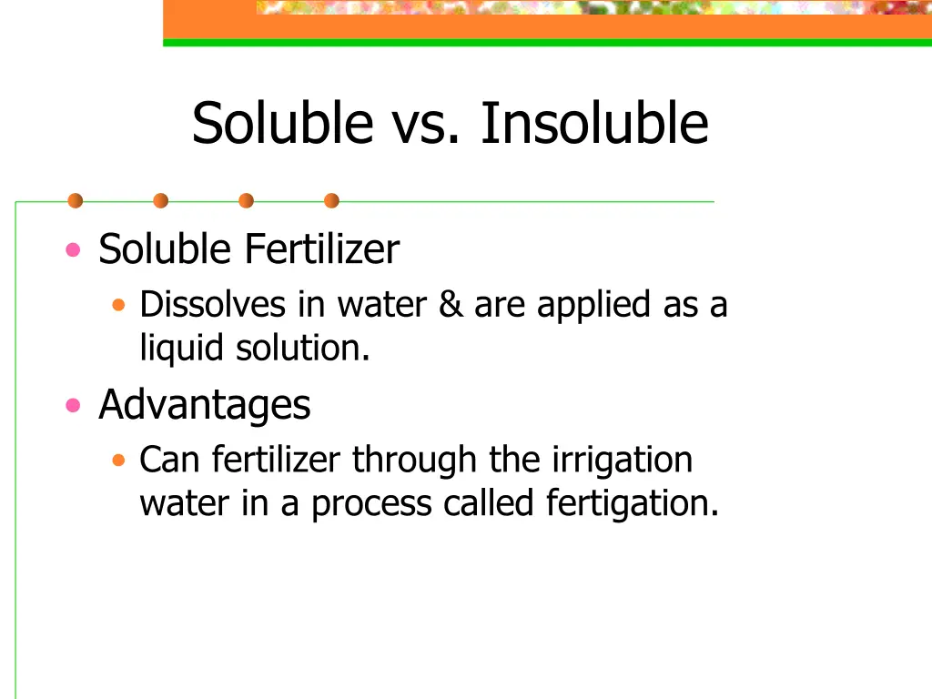 soluble vs insoluble